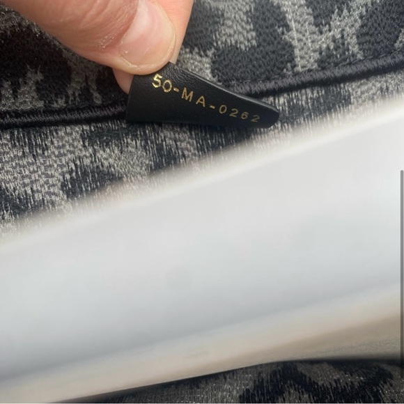 Christian Dior Gray Leopard Mizza Embroidery Large Tote - Picture 5 of 6